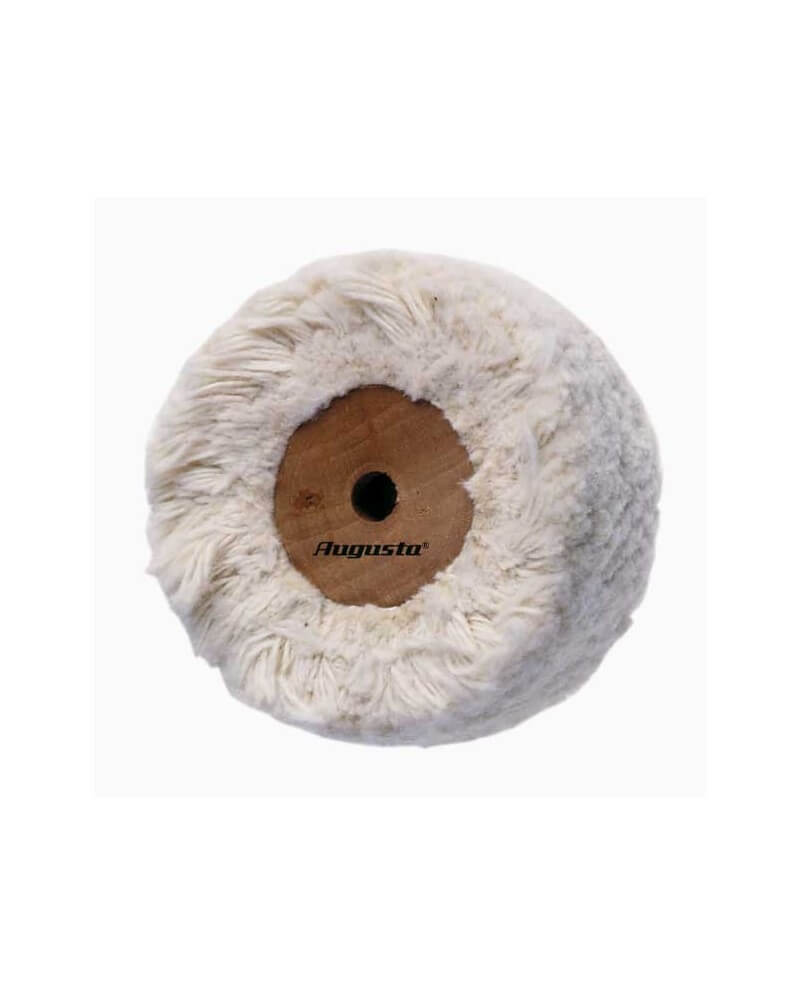 AUGUSTA – Roue coton centre bois Ø60 mm polissage finition