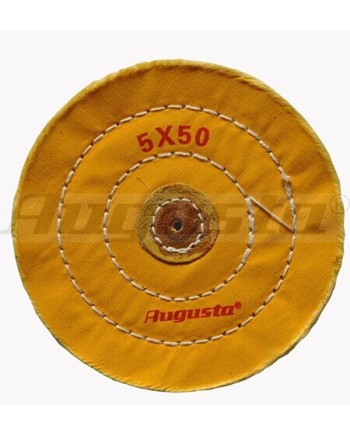 AUGUSTA – Disque mousseline jaune cousu  polissage