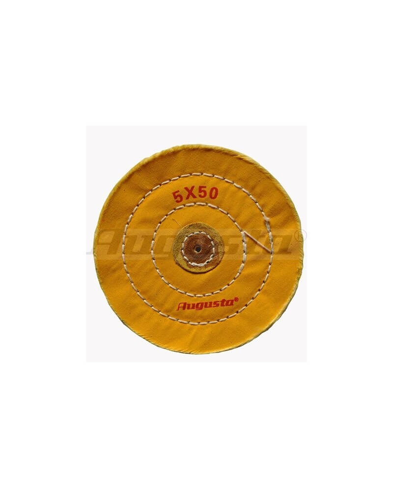 AUGUSTA – Disque mousseline jaune cousu  polissage