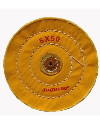 AUGUSTA – Disque mousseline jaune cousu  polissage