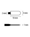 BECO 312228 – Stick nettoyage polyester Ø1 mm précision