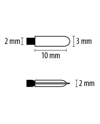 BECO 312226 – Stick nettoyage polyester Ø2,4 mm précision