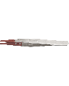 HOROTEC 12.710 – Brucelles pointes moyennes embouts vulcanisés rouges