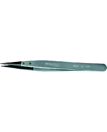 HOROTEC 12.713 – Brucelles aluminium embouts carbone pointes fines