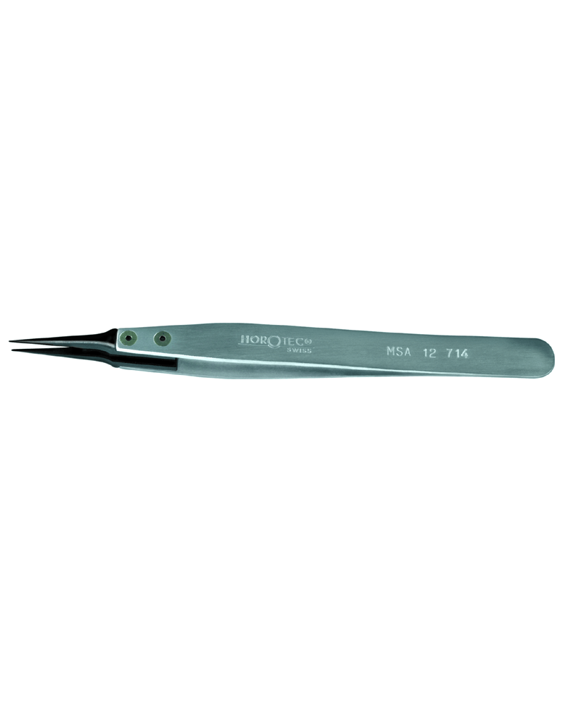 HOROTEC 12.714 – Brucelles aluminium pointes très fines carbone