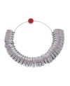 Baguier métallique plat – Largeur 6 mm, chromé