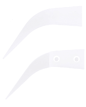 HOROTEC 12.725 – Brucelles aluminium embouts Delrin® pointes courbées fines