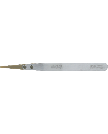 HOROTEC 12.762 – Brucelles aluminium embouts PEEK pointes larges arrondies