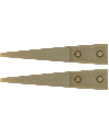 HOROTEC 12.762 – Brucelles aluminium embouts PEEK pointes larges arrondies