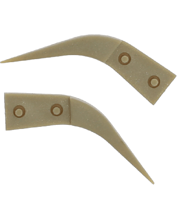 HOROTEC 12.765 – Brucelles aluminium embouts PEEK pointes courbées fines