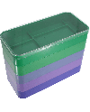 HOROTEC 17.581 – Godets empilables ABS rectangulaires 6 cases jeu de 5