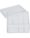 HOROTEC 17.571 – Boîte plastique carrée 7 compartiments transparente