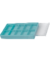 HOROTEC 17510 - Boîte rangement 10 cases coulissante