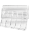 HOROTEC 17.539 – Boîte plastique empilable 5 cases transparente