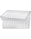 HOROTEC 17.509 – Boîte plastique empilable 10 cases transparente