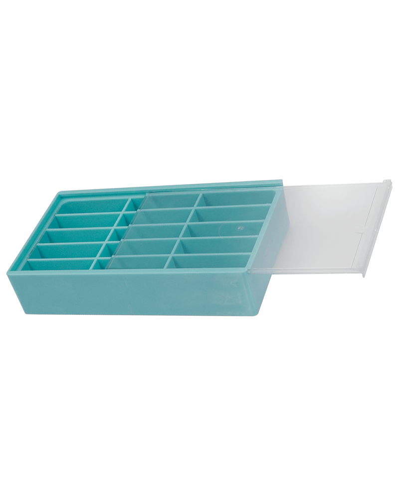 HOROTEC 17512 - Boîte rangement 15 cases coulissante