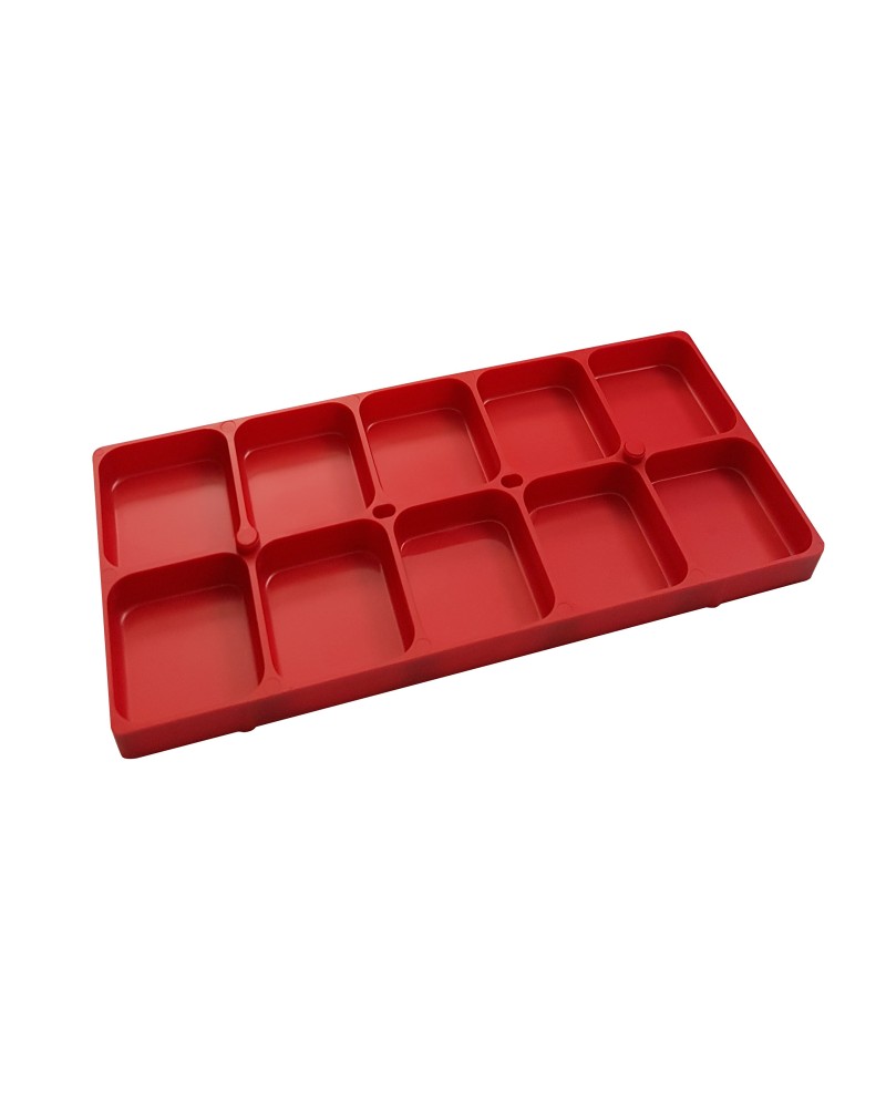 HOROTEC 17.530-X – Fond de boîte empilable 10 cases multicolores