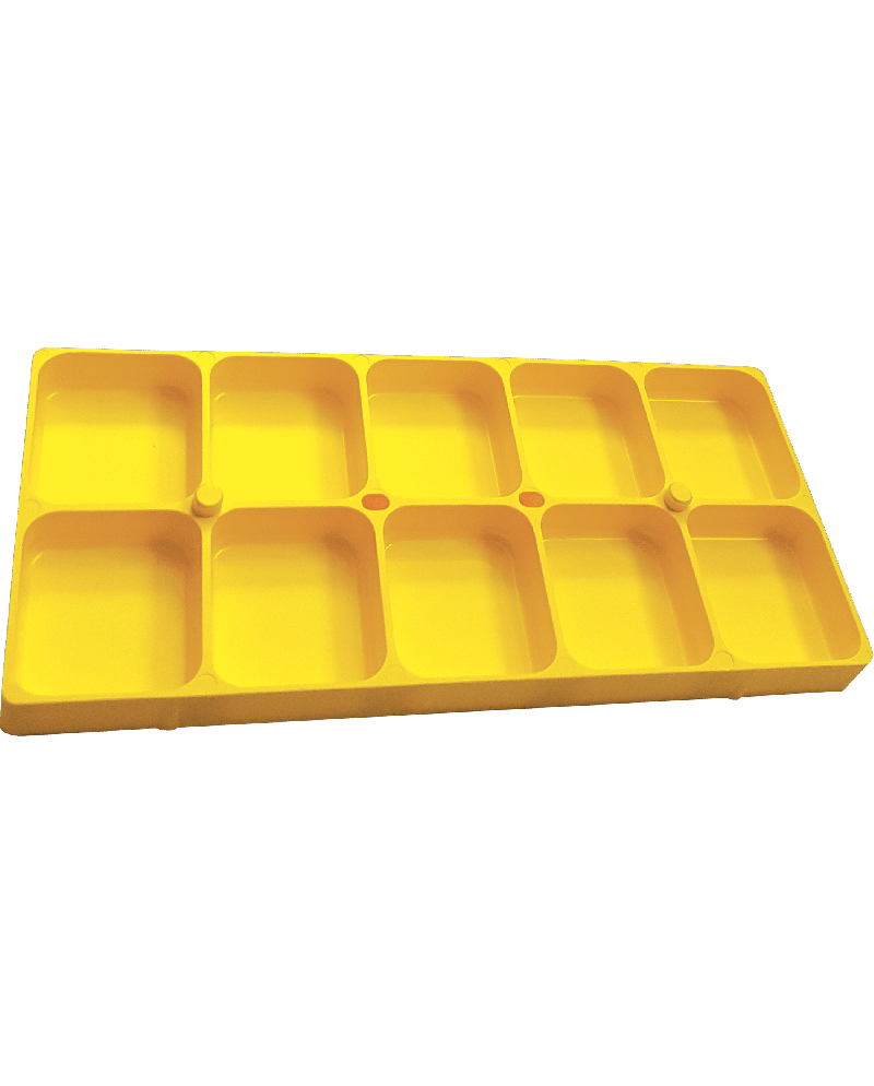 HOROTEC 17.530-X – Fond de boîte empilable 10 cases multicolores