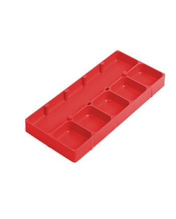 HOROTEC 17.527-XX – Fond de boîte empilable 6 cases multicolores