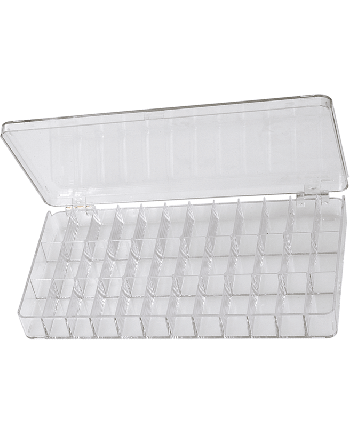 HOROTEC 17501 - Boîte transparente 36 cases empilable