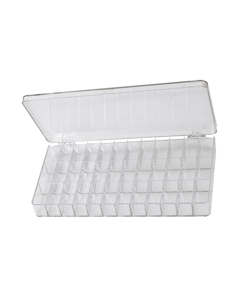 HOROTEC 17501 - Boîte transparente 36 cases empilable