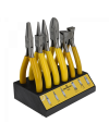 BERGEON 6283 & 6283-D – Assortiments 6 pinces sur socle bois