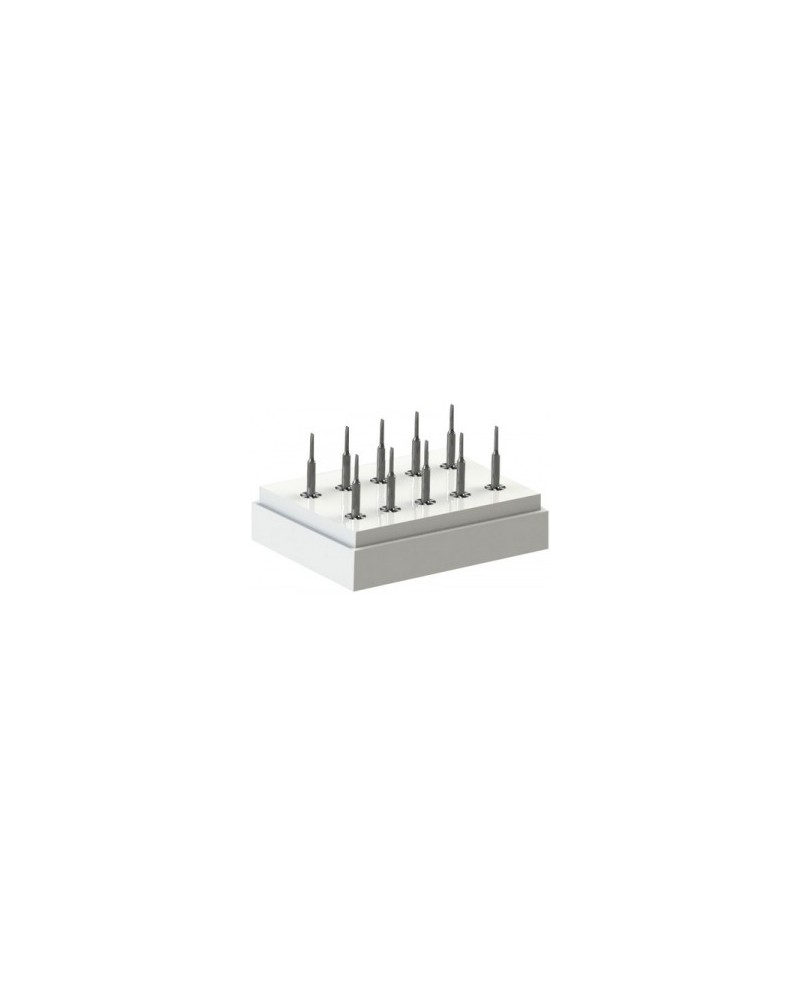 BERGEON 7745-MS - Assortiment de mèches droites et cruciformes sur socle