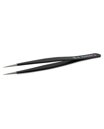 DUMONT Forme 3 - Brucelle antimagnétique ESD noire pointe fine 120 mm