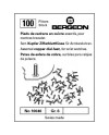 BERGEON 10040 – Pieds de cadrans cuivre