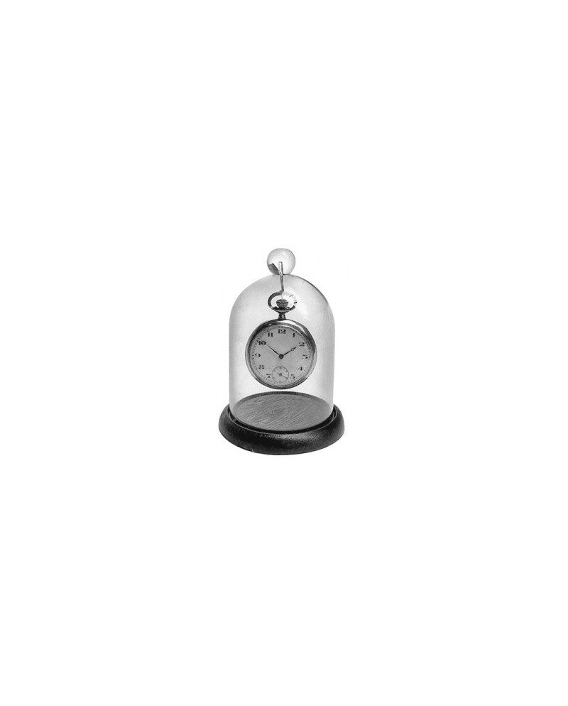 BERGEON 6497 – Dôme cloche plexi avec socle bois