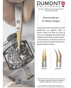 DUMONT – Brucelles d’horloger à pointes interchangeables en bois – Différentes formes