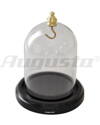 Cloche de présentation pour montre gousset - socle noir