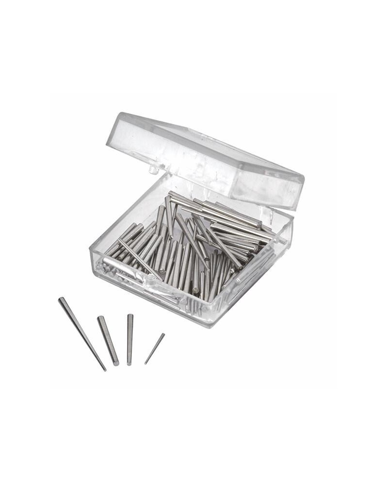 PASSION HORLOGERIE – Assortiment de 100 goupilles coniques en boîte