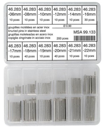 HOROTEC MSA 99.133 – Assortiment de goupilles moletées