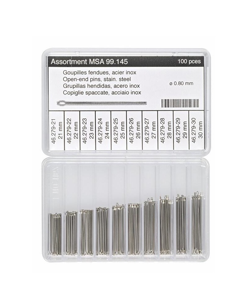 HOROTEC MSA 99.145 – Assortiment de goupilles fendues