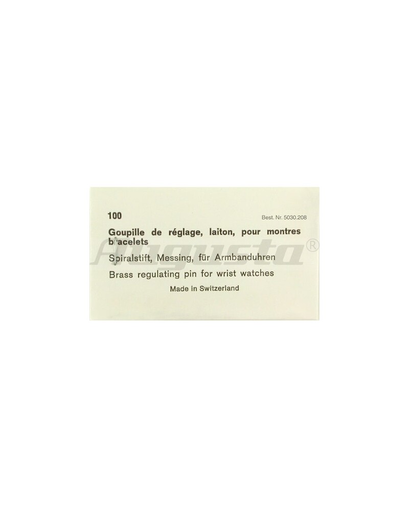 AUGUSTA – Assortiment goupilles spiraux balancier réglage fin