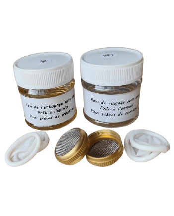 PASSION HORLOGERIE – Kit de nettoyage et rinçage pour pièces de montres