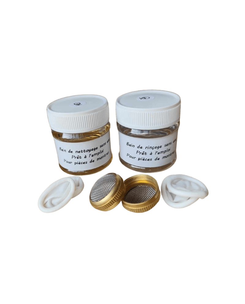 PASSION HORLOGERIE – Kit de nettoyage et rinçage pour pièces de montres
