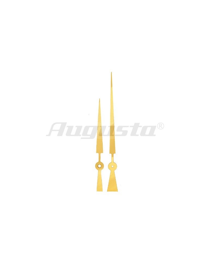 PASSION HORLOGERIE – Aiguilles flèches 160 mm dorées en aluminium