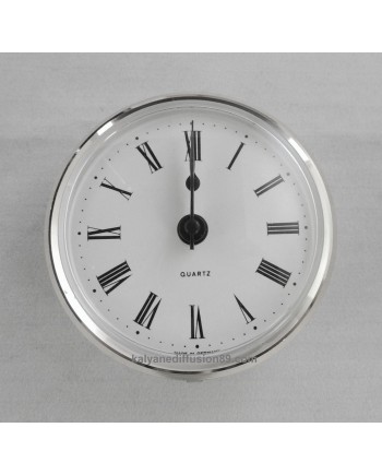 PASSION HORLOGERIE – Mouvement quartz à encastrer chromé avec cadran