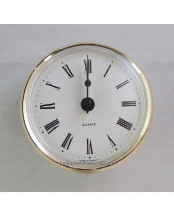 PASSION HORLOGERIE – Mouvement quartz à encastrer doré avec cadran