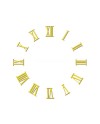 PASSION HORLOGERIE – Jeu de 12 chiffres romains en laiton à coller