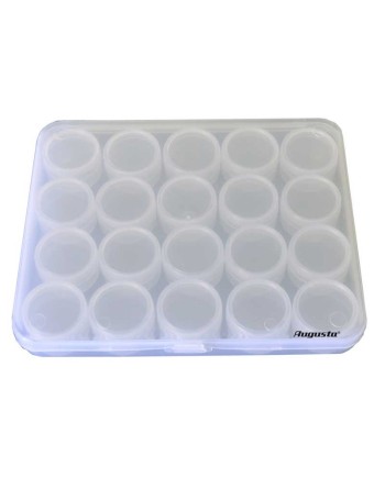AUGUSTA 3877 – Conteneur stockage 20 boîtes rangement pièces