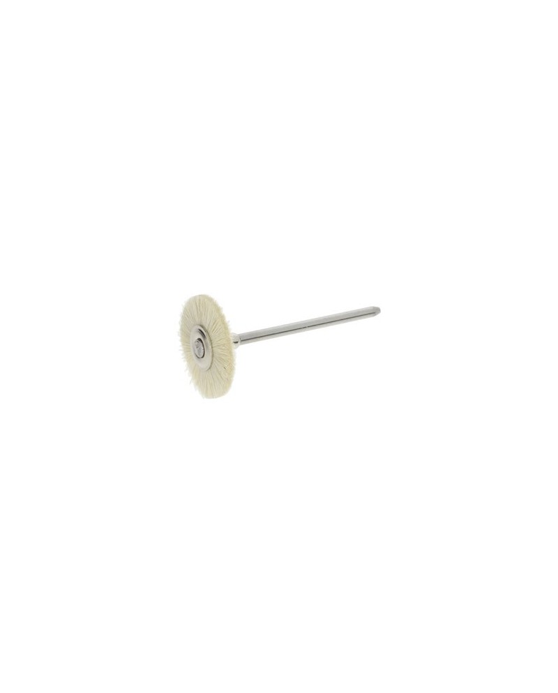 POLIRAPID – Brossette en poils de chèvre blancs doux Ø 19 mm