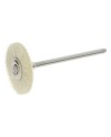 POLIRAPID – Brossette en poils de chèvre blancs doux Ø 21 mm