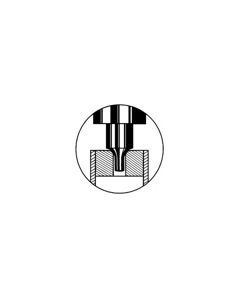BERGEON 30548 / 30548-BR – Huit chiffre guilloché avec broche empierrée
