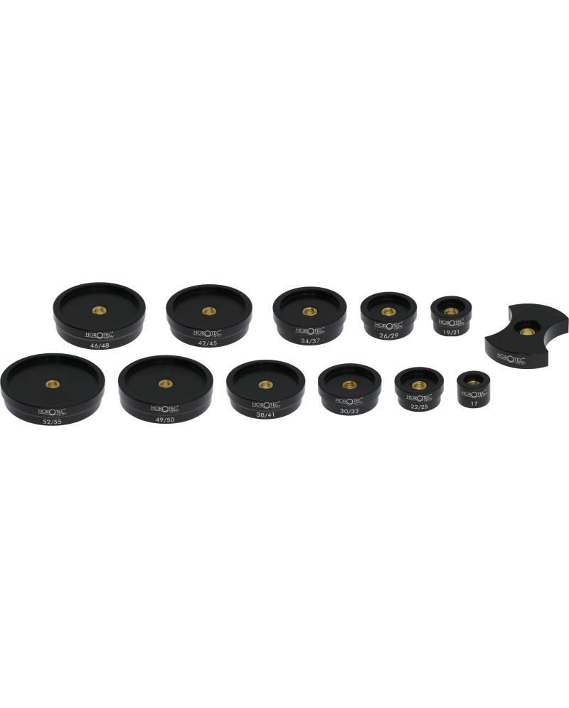 HOROTEC 06.524 – Assortiment de tasseaux à visser réversibles pour verres minéraux plats