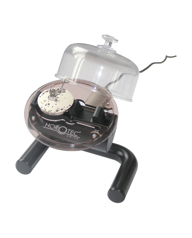 BERGEON 6497 – Dôme cloche plexi avec socle bois