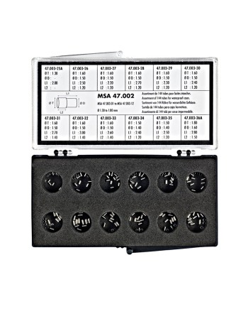 HOROTEC 47.002 - Assortiment de tubes inox pour boîtes étanches Ø 1,30 à 1,80 mm