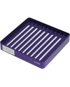 Horotec 17.590 support à vis en aluminium éloxé, fentes pour Ø 0.60 à 2.00 mm